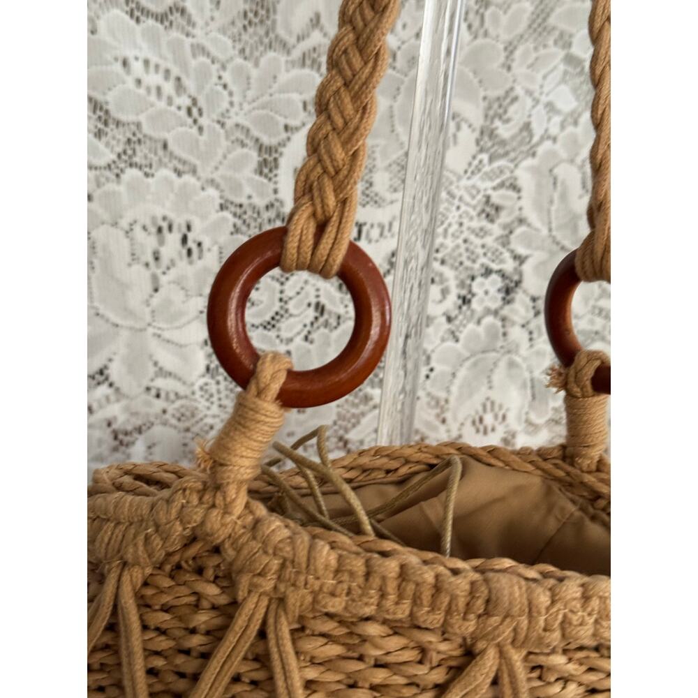 Lot of 3 Boho Straw Crossbody Bags Woven Raffia Shell Beach Summer NWOT - Picture 11 of 14